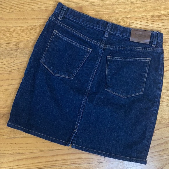 Vintage Ralph Lauren LRL Denim Jean Mini Skirt Sz 10 - Picture 2 of 9
